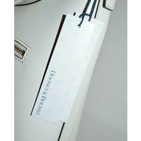 Dooney & Bourke Saffiano Italian Leather White Bag - Picture 7 of 12
